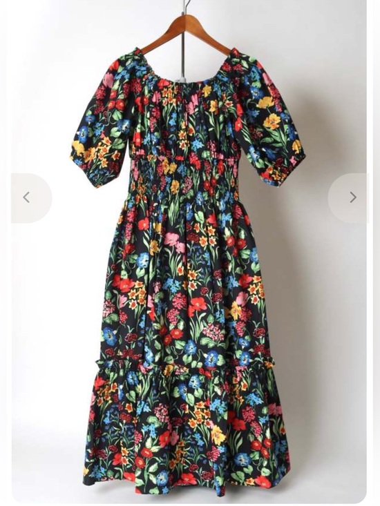Cara Cara Dresses & Skirts - Cara Cara Mimi Floral Bold Garden Print Dress Puff Sleeve XS off the shoulder